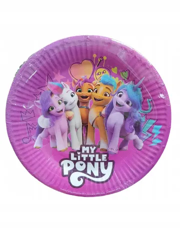 Set farfurii unica folosinta My Little Pony 10 bucati AVEC, mix culori Mix culori