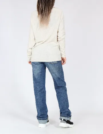 Bluza Bershka, bej Crem