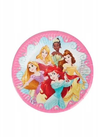 Set farfurii unica folosinta Printese Disney 10 bucati, mix culori Mix culori