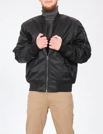 Jacheta Pull&Bear, negru Negru