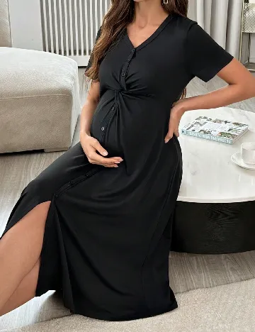 Rochie medie SHEIN Maternity, negru Negru