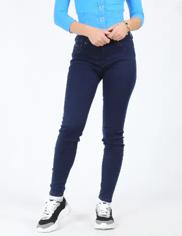 Blugi Bershka, bleumarin Albastru