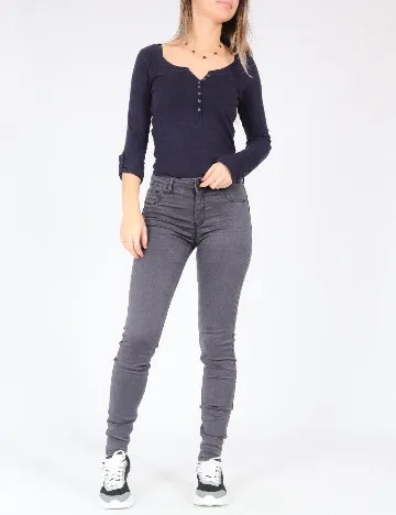 Blugi Bershka, gri Gri