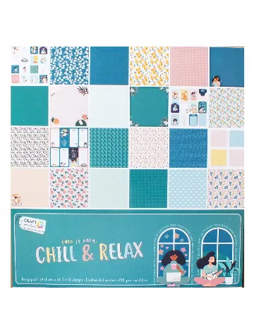 Bloc de notite creativ pentru scrapbooking Craft Sensations, mix culori Mix culori