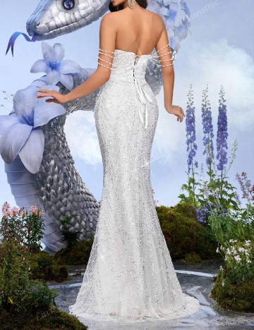 Rochie lunga SHEIN, alb