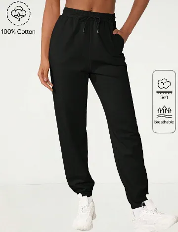 Pantaloni SHEIN, negru Negru