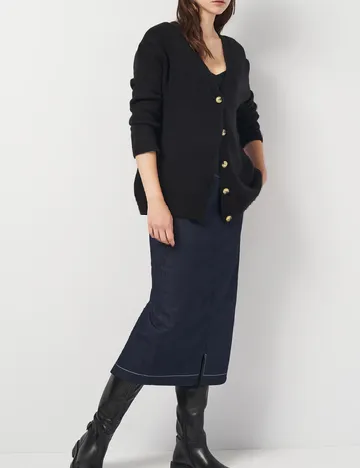 Cardigan Zra, negru Negru