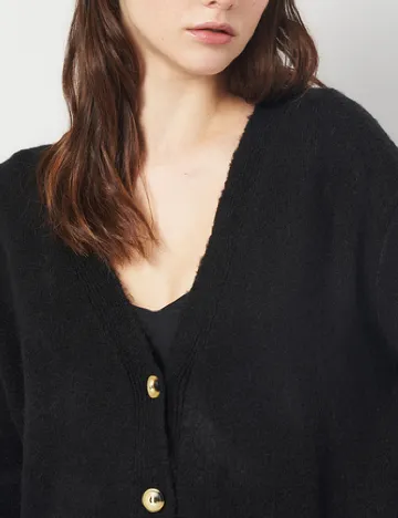 Cardigan Zra, negru Negru