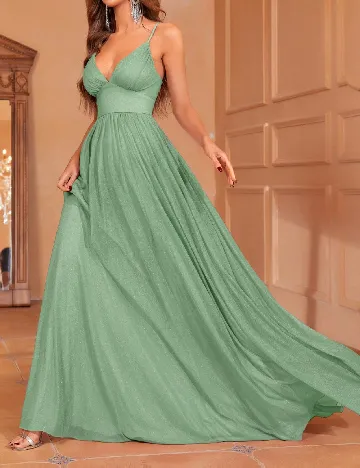 Rochie lunga Faeriesty, verde Verde