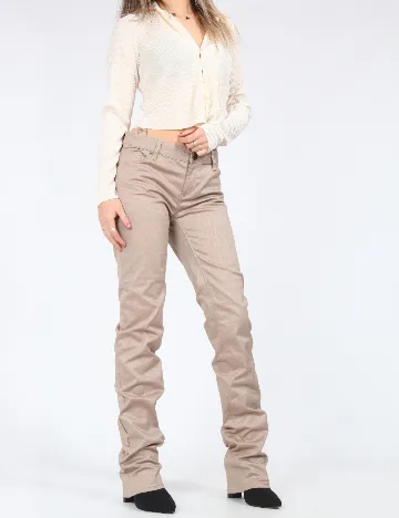 Pantaloni Zara, maro deschis Maro