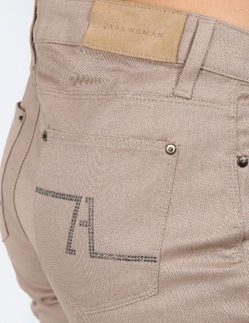 Pantaloni Zara, maro deschis