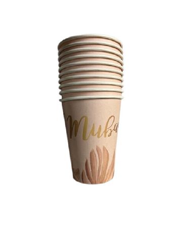 Set pahare unica folosinta 10 bucati AVEC, roz