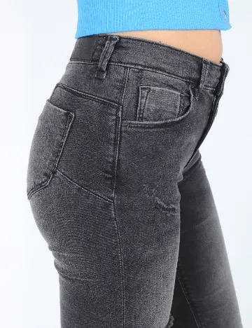 Blugi Bershka, negru Negru