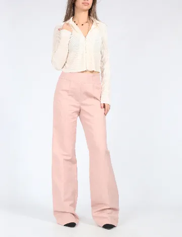 Pantaloni Zara, roz Roz