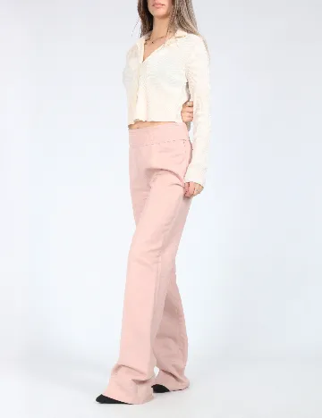 Pantaloni Zara, roz Roz