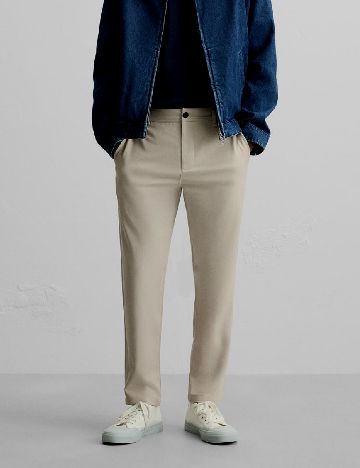 Pantaloni Zra, bej