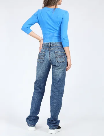 Blugi Zara, albastru Albastru