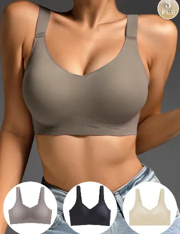 Set sutiene 3 bucati SHEIN, mix culori Mix culori