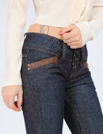 Blugi Zara, bleumarin Albastru