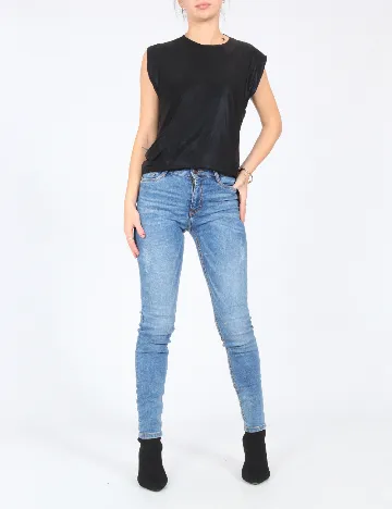 Blugi Bershka, albastru Albastru