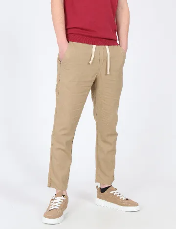 Pantaloni Zara, bej Crem