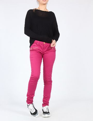 Pantaloni Bershka, magenta