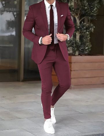 Costum SHEIN, visiniu