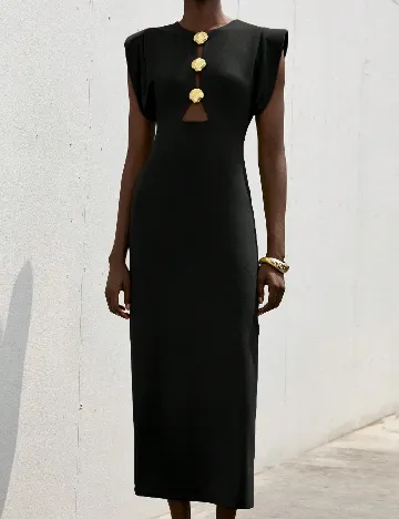 Rochie medie SHEIN, negru Negru
