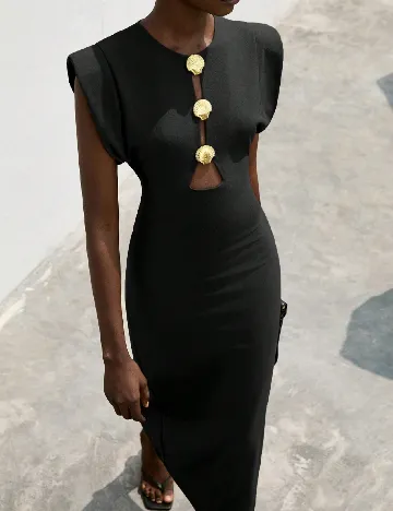 Rochie medie SHEIN, negru Negru