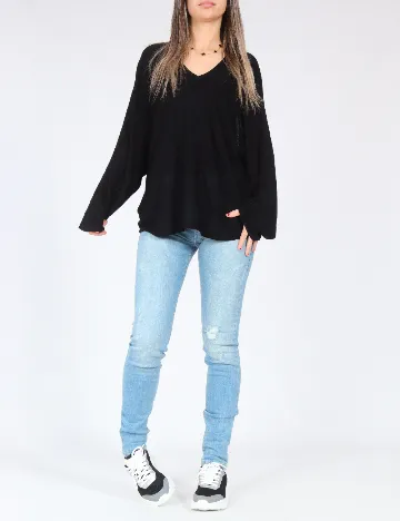 Bluza Bershka, negru Negru