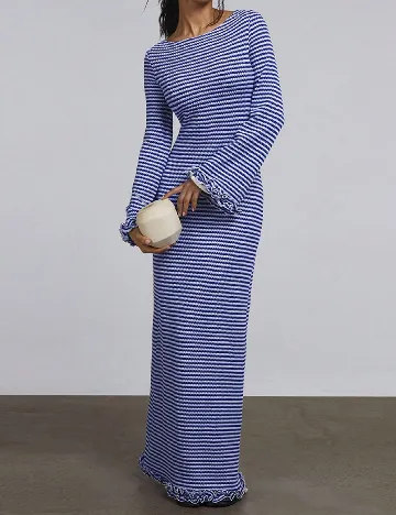 Rochie lunga SHEIN, albastru Albastru