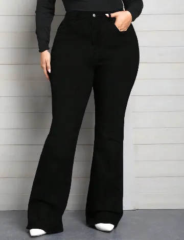Blugi SHEIN CURVE, negru Negru