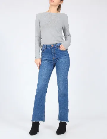 Blugi Bershka, albastru Albastru