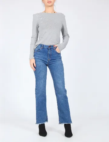 Blugi Bershka, albastru Albastru