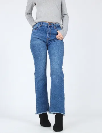 Blugi Bershka, albastru Albastru