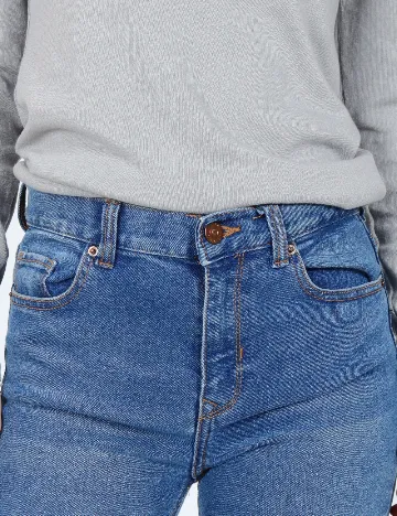 Blugi Bershka, albastru Albastru