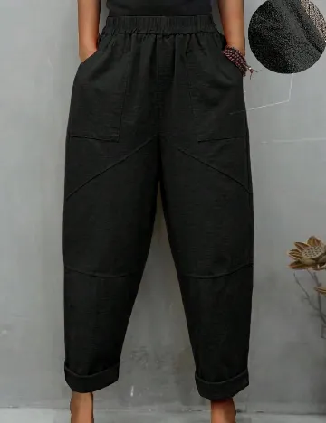 Pantaloni SHEIN, negru Negru