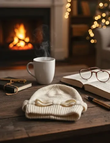 Caciula Pull&Bear, crem Crem