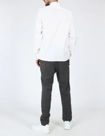 Camasa Bershka, alb Alb