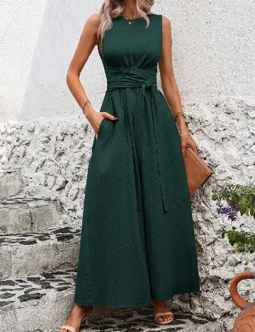 Rochie lunga SHEIN, verde Verde