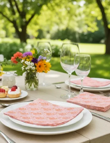 Set servetele 20 buc Harmony, roz