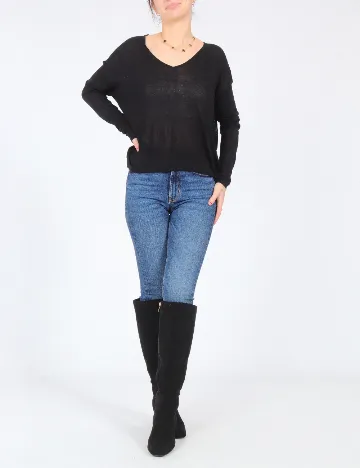 Bluza Bershka, negru Negru