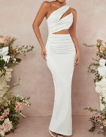 Rochie lunga SHEIN, alb Alb