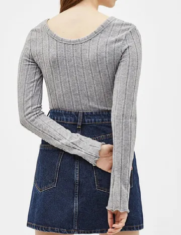 Bluza Bershka, gri Gri