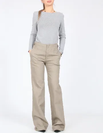 Pantaloni Zara, maro deschis Maro