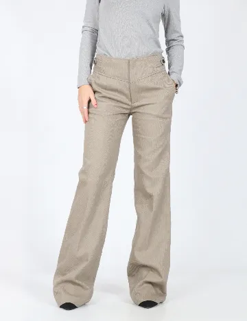 Pantaloni Zara, maro deschis Maro