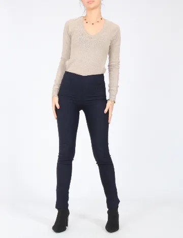 Pantaloni Zara, bleumarin Albastru