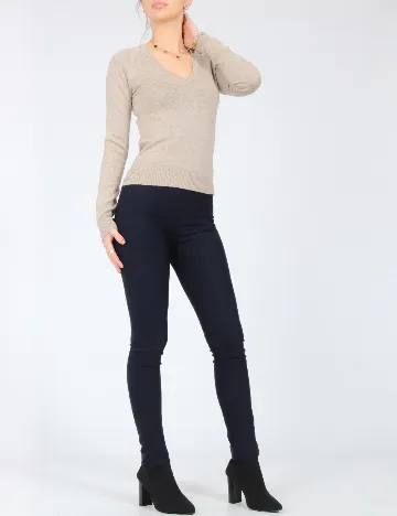 Pantaloni Zara, bleumarin Albastru