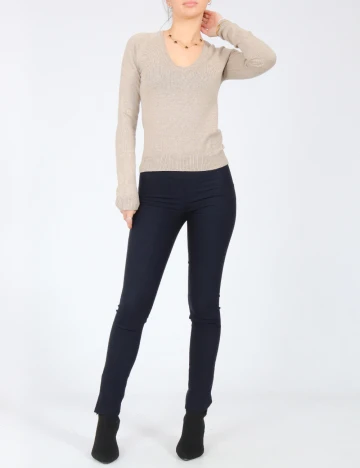 Pantaloni Zara, bleumarin Albastru