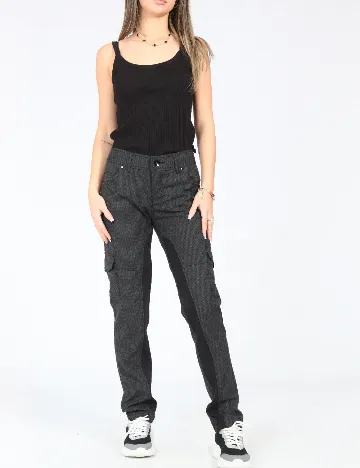 Pantaloni Zara, gri inchis Gri